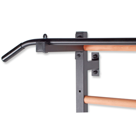 Drabinka gimnastyczna metal-drewno z drążkiem do podciągania 231x85,5 cm Endorfit EH-DG14