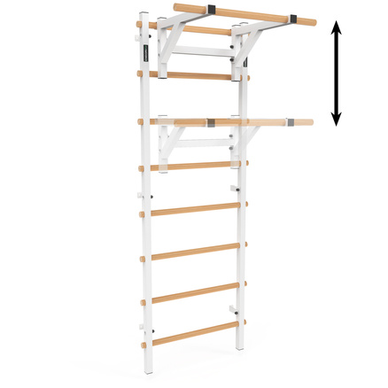 Drabinka gimnastyczna metal-drewno 210x75 cm z drążkiem do ćwiczeń Endorfit