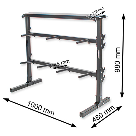 Stojak na obciążenia z miejscem na gryfy EH-S116 Endorfit