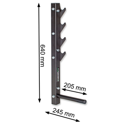 Uchwyt na gryfy i obciążenia ścienny Endorfit EH-S101