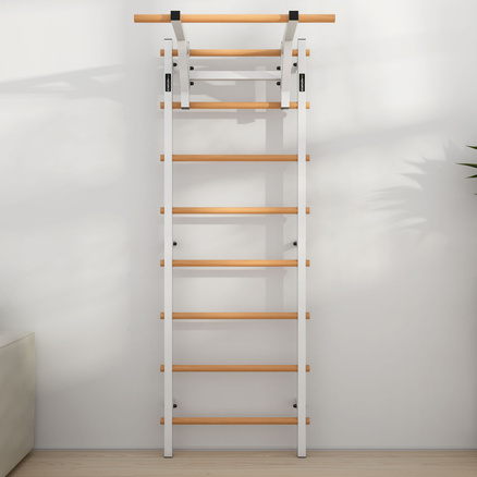 Drabinka gimnastyczna metal-drewno 210x75 cm z drążkiem do ćwiczeń Endorfit