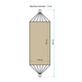 Hamak 1-osobowy 200x100 cm Royokamp