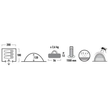 Namiot turystyczny Beaver 3 High Peak