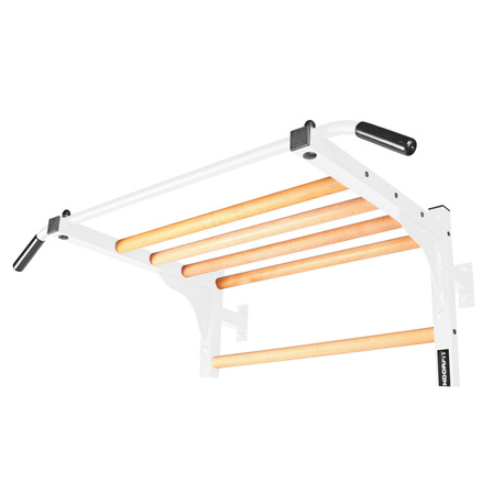 Drabinka gimnastyczna metal-drewno 232x85 cm z drążkiem do ćwiczeń Endorfit EH-DG22