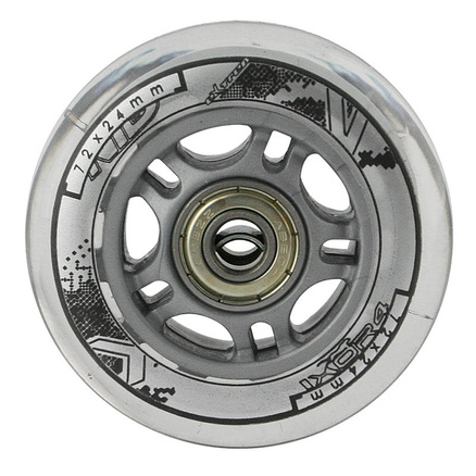 Zestaw: kółka do łyżworolek PU 82A 4 szt. + łożyska ABEC-7 Chrome 8 szt. Nils Extreme