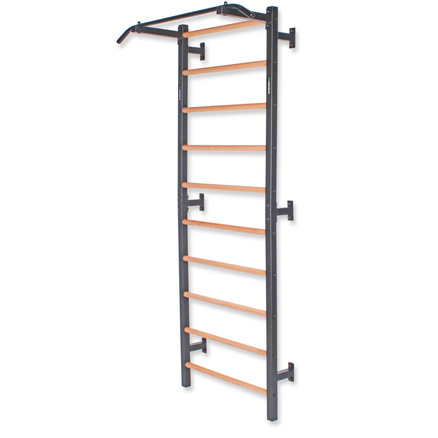 Drabinka gimnastyczna metal-drewno z drążkiem do podciągania 231x75,5 cm Endorfit EH-DG13