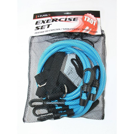 Zestaw do ćwiczeń, ekspander gumowy TX01 HMS