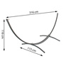 Stelaż do hamaka stalowy Endorfit + hamak 2-osobowy 200x150 cm 