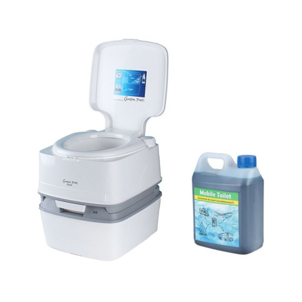 THETFORD Toaleta turystyczna Qube XG 21L + płyn Moblie Toilet 2L