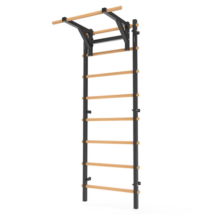 Drabinka gimnastyczna metal-drewno 210x75 cm z drążkiem do ćwiczeń Endorfit