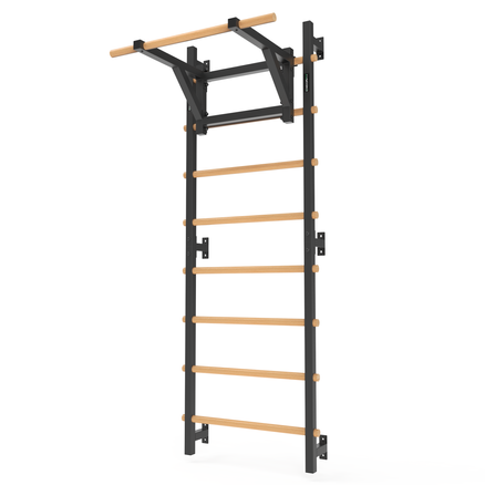 Drabinka gimnastyczna metal-drewno 210x75 cm z drążkiem do ćwiczeń Endorfit