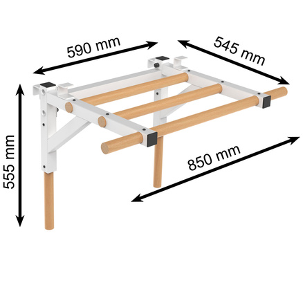 Drążek do drabinek 2w1 do dipów/podciągania Endorfit EH-DA31