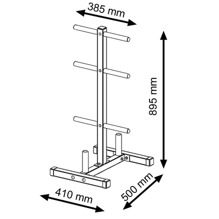 Stojak na obciążenia z miejscem na gryfy Endorfit EH-S112
