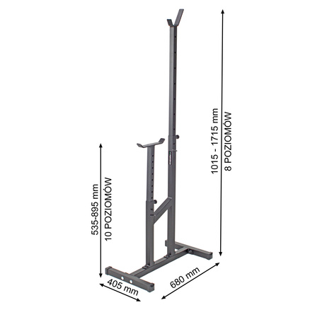Stojaki pod sztangę łączone z asekuracją Endorfit EH-S008