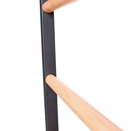 Drabinka gimnastyczna metal-drewno 232x85,5 cm Endorfit EH-DG08