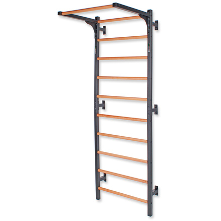 Drabinka gimnastyczna metal-drewno 232x85,5 cm z drążkiem do ćwiczeń Endorfit EH-DG21