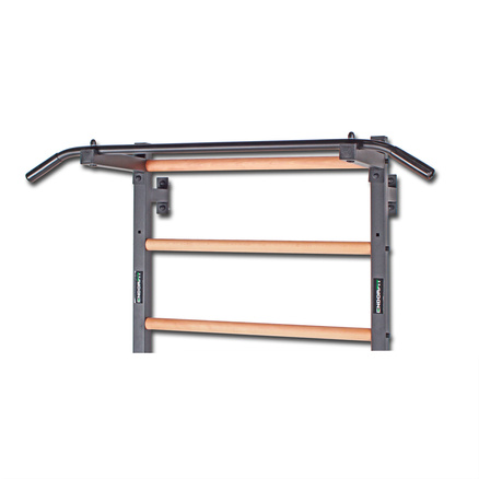 Drabinka gimnastyczna metal-drewno z drążkiem do podciągania 231x75,5 cm Endorfit EH-DG13