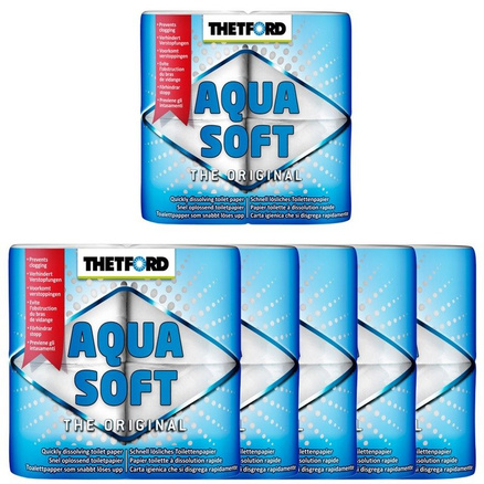 Papier do toalet chemicznych Aqua Soft 4 rolki Thetford 6 szt.