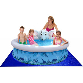 Basen ogrodowy rozporowy 205x47cm 3D Elephant 17821 Avenli + mata