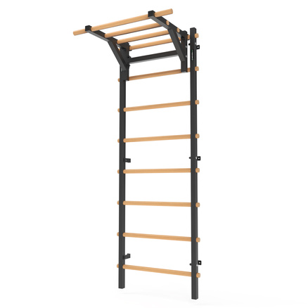 Drabinka gimnastyczna metal-drewno 210x75 cm z drążkiem do ćwiczeń Endorfit