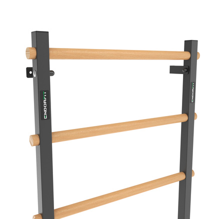 Drabinka gimnastyczna metal-drewno 210x75 cm z drążkiem do ćwiczeń Endorfit