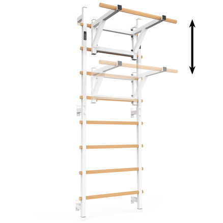 Drabinka gimnastyczna metal-drewno 210x75 cm z drążkiem do ćwiczeń Endorfit