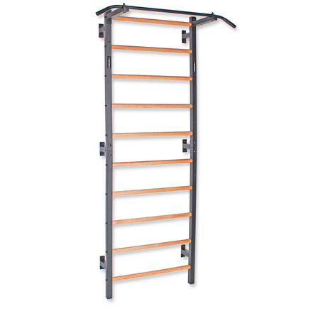 Drabinka gimnastyczna metal-drewno z drążkiem do podciągania 231x75,5 cm Endorfit EH-DG13