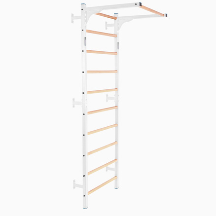 Drabinka gimnastyczna metal-drewno 232x75,5 cm z drążkiem do ćwiczeń Endorfit EH-DG20