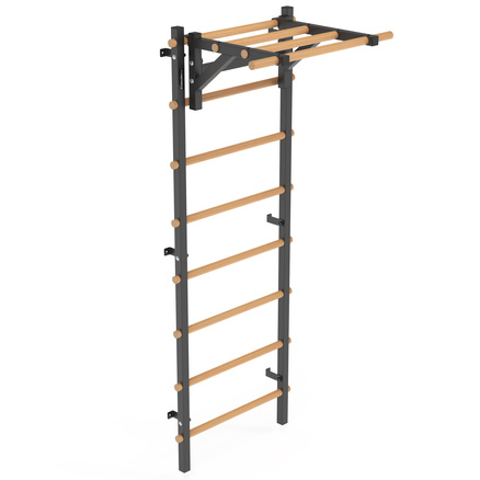 Drabinka gimnastyczna metal-drewno 210x75 cm z drążkiem do ćwiczeń Endorfit