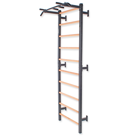 Drabinka gimnastyczna metal-drewno z drążkiem do podciągania 231x75,5 cm Endorfit EH-DG15