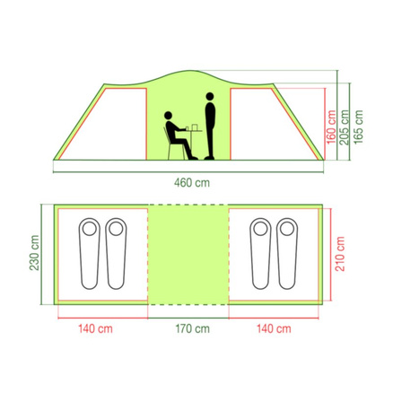 Namiot Ridgeline 4 Plus Coleman