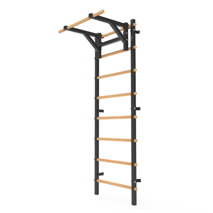 Drabinka gimnastyczna metal-drewno 210x75 cm z drążkiem do ćwiczeń Endorfit