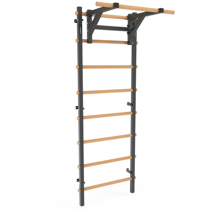 Drabinka gimnastyczna metal-drewno 210x75 cm z drążkiem do ćwiczeń Endorfit