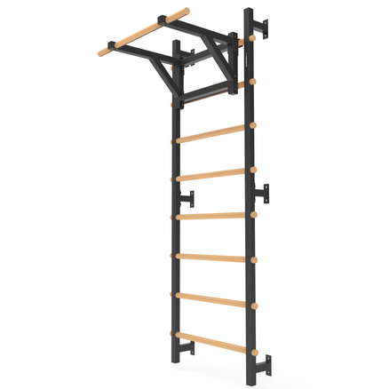 Drabinka gimnastyczna metal-drewno 210x75 cm z drążkiem do ćwiczeń Endorfit