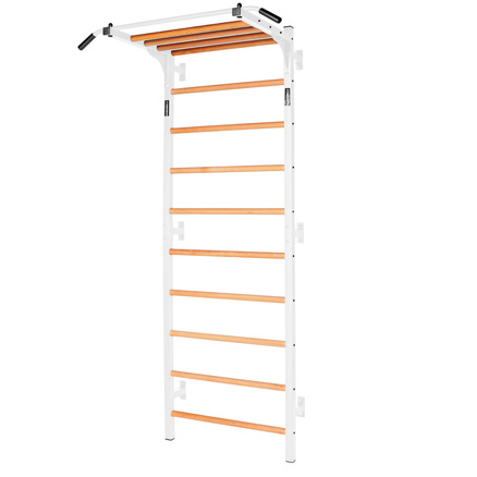 Drabinka gimnastyczna metal-drewno 232x85 cm z drążkiem do ćwiczeń Endorfit EH-DG22