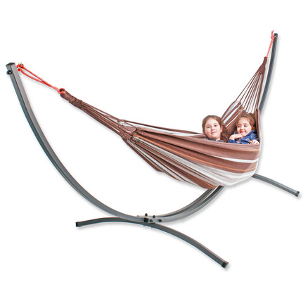 Stelaż do hamaka stalowy Endorfit + hamak 2-osobowy 200x150 cm