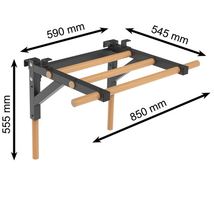 Drążek do drabinek 2w1 do dipów/podciągania Endorfit EH-DA31