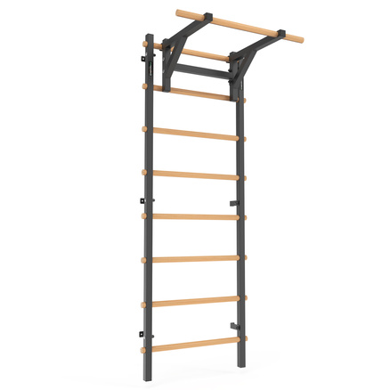 Drabinka gimnastyczna metal-drewno 210x75 cm z drążkiem do ćwiczeń Endorfit