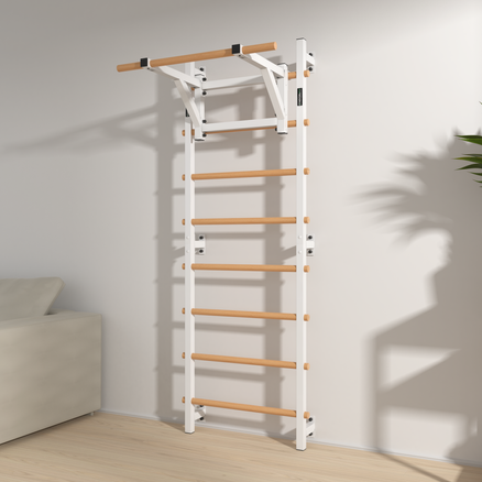 Drabinka gimnastyczna metal-drewno 210x75 cm z drążkiem do ćwiczeń Endorfit