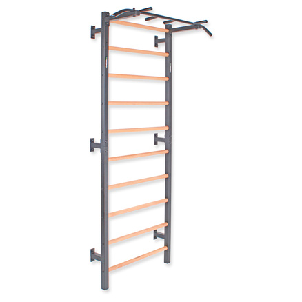 Drabinka gimnastyczna metal-drewno z drążkiem do podciągania 231x85,5 cm Endorfit EH-DG16