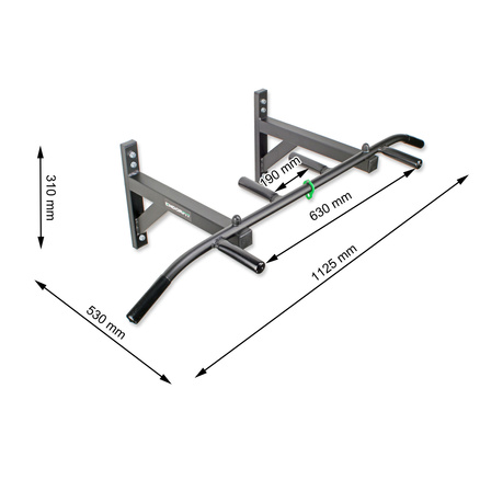 Drążek ścienny do podciągania + uchwyt na worek bokserski Endorfit EH-D101