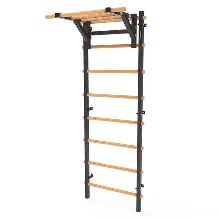 Drabinka gimnastyczna metal-drewno 210x75 cm z drążkiem do ćwiczeń Endorfit