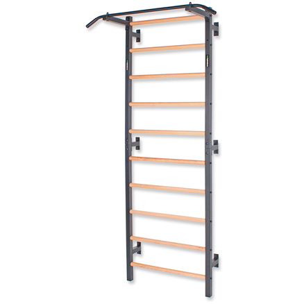 Drabinka gimnastyczna metal-drewno z drążkiem do podciągania 231x75,5 cm Endorfit EH-DG13