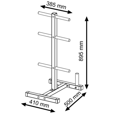 Stojak na obciążenia z miejscem na gryfy Endorfit EH-S109