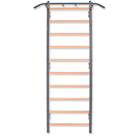 Drabinka gimnastyczna metal-drewno z drążkiem do podciągania 231x85,5 cm Endorfit EH-DG16